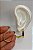 Brinco Argola aço inox dourado - 20mm - 1 par - Imagem 2