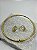 Conjunto Prego em Aço inox dourado - antialergico - Choker + brinco - Imagem 5