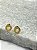 Brinco Aço inox Dourado com zirconia - 1 par - Imagem 2