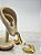 Brinco Argola orgânico Aço inox Dourado - 1 par - Imagem 2