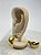 Brinco Argola Abaolada Aço inox Dourado - 1 par - Imagem 2