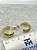 Brinco Argola Aço inox Dourado - 1 par - Imagem 3