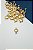Pingente Coracao Zirconia 2 Saídas Ouro - 01 Unid - Imagem 1