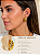 Trio Brinco Argola Tubo Aço inox Dourado tipo Click - 3 pares - Imagem 1