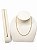 Conjunto Colar e Pulseira Bolinha Ouro - 01 unid - Imagem 1