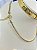 Conjunto Colar e pulsiera riviera cristal Banho ouro 2 milésimos de camada - 1 colar + 1 pulseira - Imagem 2