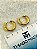 Brinco Argola aço inox Dourado - 1 par antialérgico - Imagem 3
