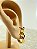Trio Brinco Argola click banho ouro - 3 pares - Imagem 2