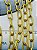 Corrente Cadeado Longa Arame 2,5Mm - Alumínio Ouro - 1 Metro - Banho Anodizado Ouro - Imagem 7