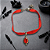 Choker em veludo gota vermelha - Imagem 1