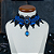 Gargantilha de renda Blue Fairy - Imagem 1