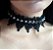 Gargantilha de renda Spiked - black - Imagem 2