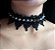 Gargantilha de renda Spiked - black - Imagem 1