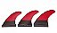 Quilhas Fibra 6pes Future Large Vermelho Preto - Imagem 2