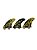 Quilhas Fibra Magic Fins Speed M Amarelo - Imagem 2