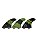 Quilhas Fibra Magic Fins Speed M Verde Painel - Imagem 2