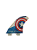 Quilhas Fibra Magic Fins Speed M Cap. America - Imagem 1