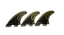 Quilhas Fibra Ct Wax Medium Preto Amarelo - Imagem 1