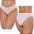 Calcinha feminina tanga algodão kit 02 unidades - Imagem 1