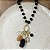 Colar Penca Cristais - Preto - Imagem 1