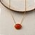 Colar Oval de Resina Aurora - Coral - Imagem 1