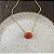 Colar Oval de Resina Aurora - Coral - Imagem 1