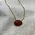Colar Oval de Resina Aurora - Marsala - Imagem 1