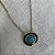 Colar Oval Aurora - Turquesa com Preto - Imagem 1