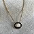 Colar Oval Aurora - Preto com Branco - Imagem 1