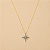 Colar Estrela de Oito Pontas - G - Bicolor - Imagem 1