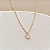 Colar Ponto de Luz Oval - Dourado - Imagem 1