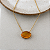 Colar Oval de Resina Aurora - Laranja - Imagem 1