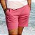 Short Capri - Linho Rosa Liso - Imagem 1