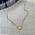 Choker Coração - P - Dourado - Imagem 1