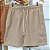 Short Veneza - Linho Bege Mesclado Liso - Imagem 1