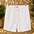 Short Aosta - Linho Branco - Imagem 1