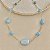 Colar Petra Boho Pedras - Turquesa - Curto - Imagem 1