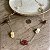 Colar Petra Boho Pedras - Tons Pateis - Longo - Imagem 1