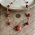 Colar Petra Boho Pedras - Marsala - Curto - Imagem 1