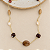 Colar Petra Boho Pedras - Fumê - Curto - Imagem 1