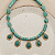 Colar Boho com Gotas - Turquesa - Imagem 1