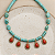 Colar Boho com Gotas - Terracota - Imagem 1