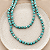 Colar Boho Turquesa com Prata - Longo - Imagem 1