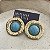 Brinco Boho Disco Turquesa - Ouro Velho - Imagem 3