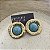 Brinco Boho Disco Turquesa - Ouro Velho - Imagem 2
