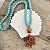 Colar Boho Mar Coral - Turquesa - Imagem 1
