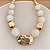 Colar Boho Pedras e Dourado - Marfim - Imagem 1