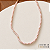 Colar Pedras Naturais - P - Rosa Bebe Degrade - Imagem 1