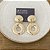 Brinco Festa Oval com Argola - Dourado - Imagem 1