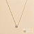 Colar Mini Quadrado Zircônias - Dourado - Imagem 1